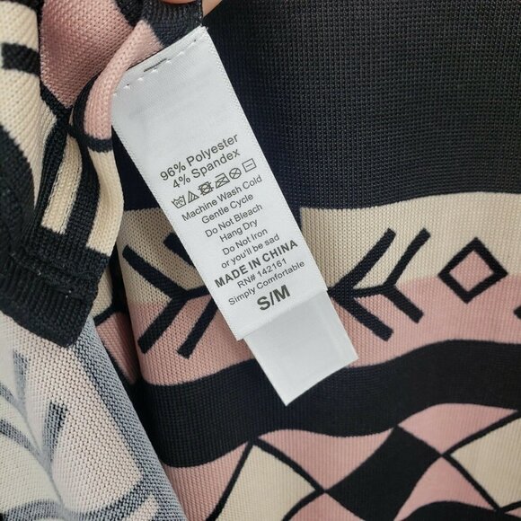 New LuLaRoe Savannah Kaftan Womens S/M Pink Black Southwestern Print Wrap - Picture 5 of 5